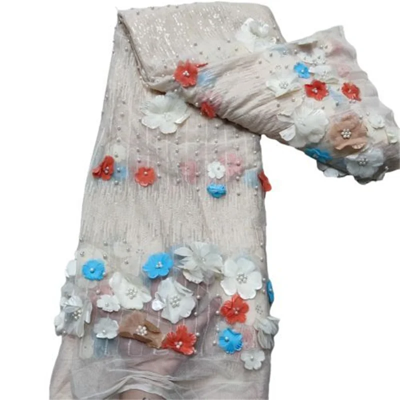 

Нигерийская Тюлевая кружевная ткань 2021, высококачественное кружево, новейшая африканская кружевная ткань из бисера, французская сетчатая ...