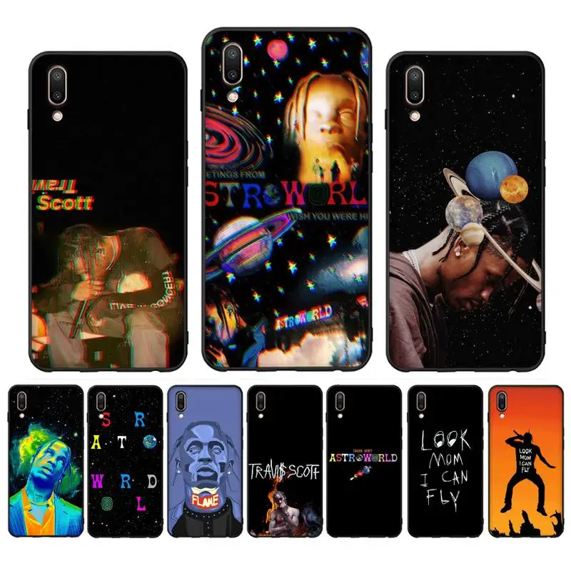 

Raper travis scott Phone Case Case For Oppo Reno Realme C3 6Pro Cover For vivo Y91C Y17 Y19