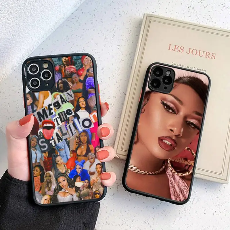 

Megan Thee Stallion Rapper Phone Case matte transparent For iphone 7 8 11 12 plus mini x xs xr pro max cover
