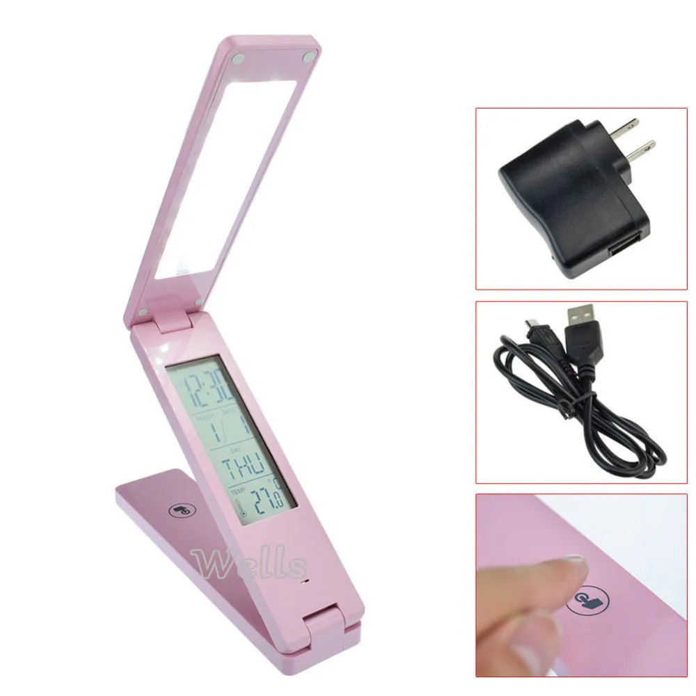 Складной светодиодный настольная лампа перезаряжаемый сенсорный контроль