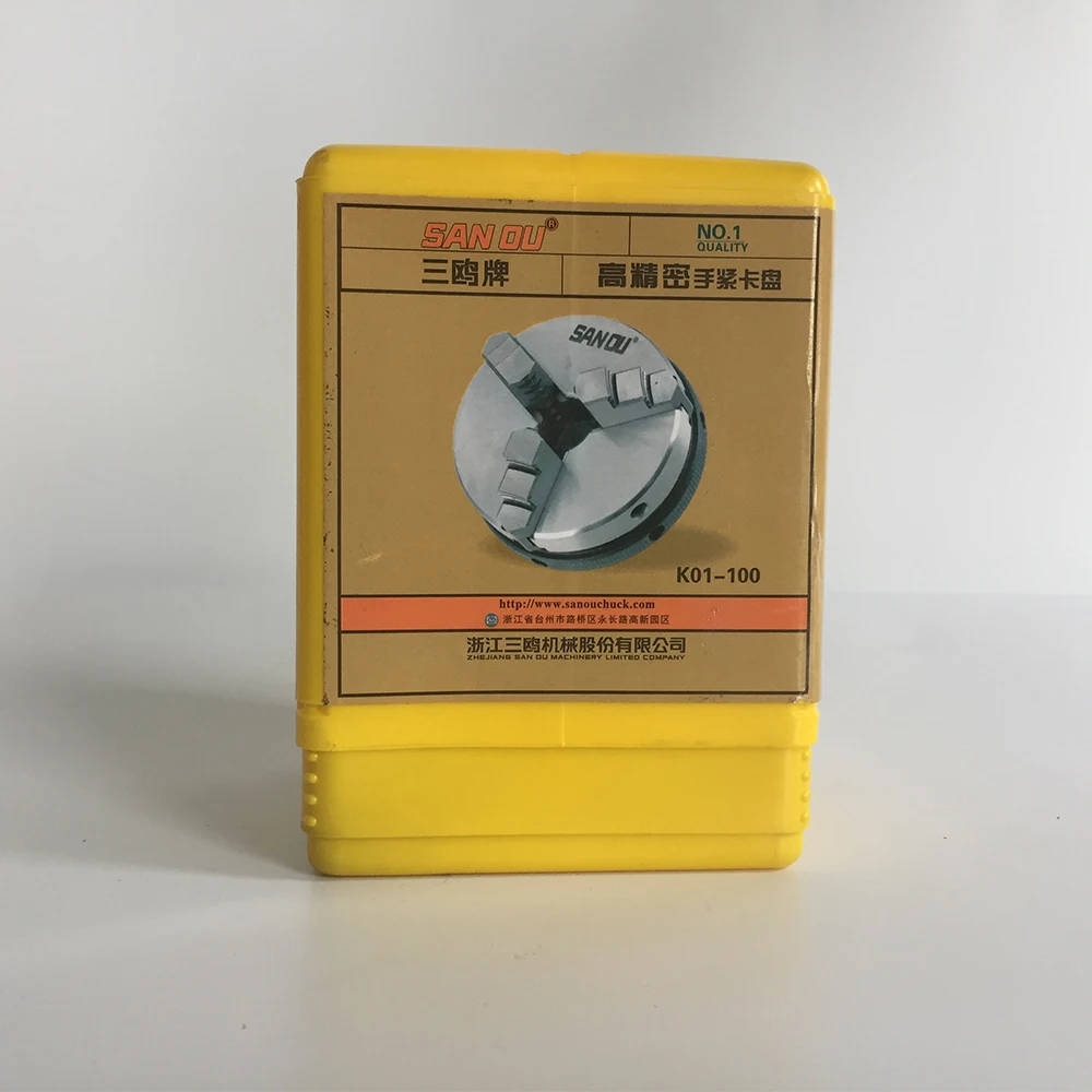 Древесный токарный станок Wood Chuck 4-дюймовый Мини-токарный станок K01-100B с автоматическим центрированием зажимной челюстью из закаленной стали.