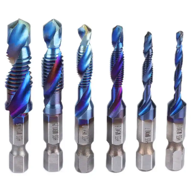 

Набор сверл с шестигранным хвостовиком, комплект многофункциональных спиральных насадок для сверления, резки мягких металлов