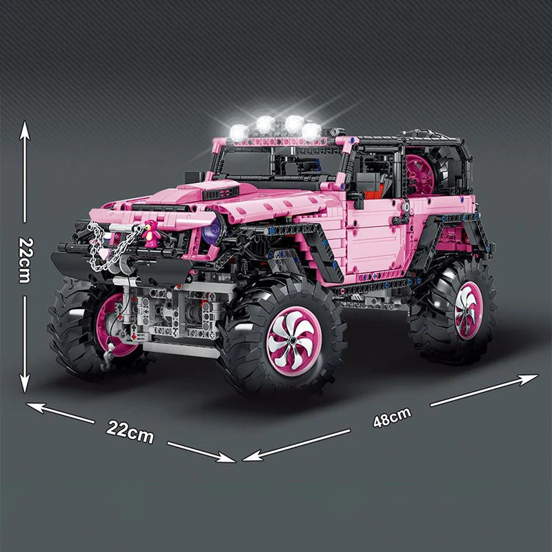 

2452 PCS 022010-1 al Car Model The MOC-5140 Jeeped Wranglers Rubicon Set Assembly Car Building Blocks Bricks Kids Gifts