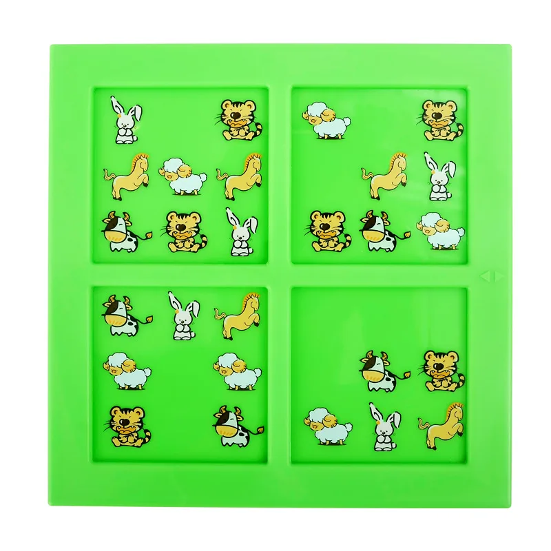 72 уровня детские развивающие пазлы игра-лабиринт с животными головоломка IQ Mind Logic