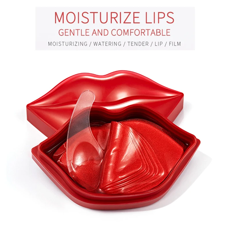 20Pcs/Box Cystal Cherry Hydrating Lip Mask Anti-Drying Moisturizing Lightening Nourishing Lip Balml  Lip Lines Lip Mask Lip Care