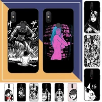 toplbpcs horror comic junji ito tomie tees phone case for redmi note 8 7 9 4 6 pro max t x 5a 3 10 lite pro