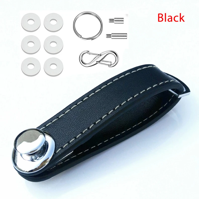 Кожаный чехол для автомобильных ключей кошелек держатель цепочка коллекционер
