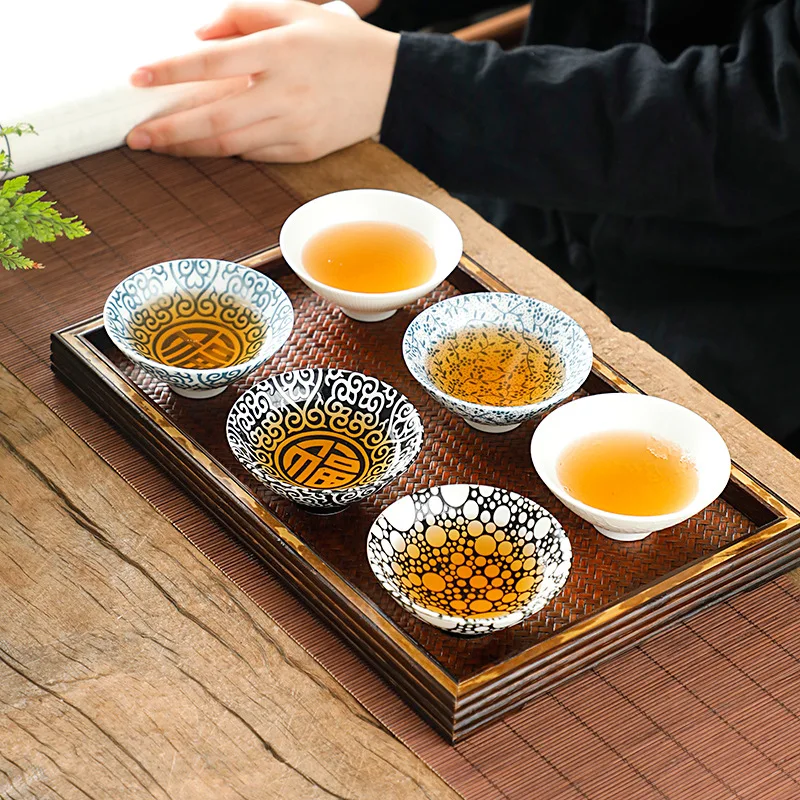 Классическая черная керамическая чайная чашка китайские чашки кунг фу личные