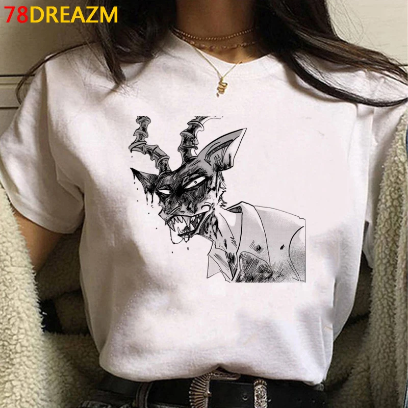 

Футболка Beastars Legoshi, мужская одежда tumblr размера плюс, одежда для пар, графические футболки, Винтажная Футболка kawaii
