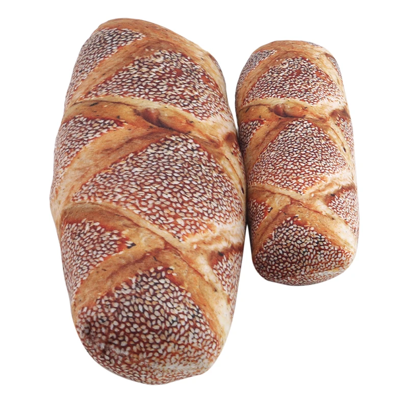 Long Butter Bread Meat Floss Sesame Pizza Steak Pillows Food Plush Pillow Simulated Snack Decoration Backrest Cushion | Дом и сад
