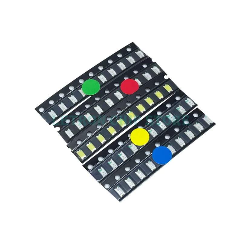 200 шт. 1206 0805 0603 0402 SMD светодиодный Диод комплект