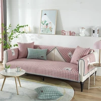 plaid winter plush sofa cover non slip modern slipcover couch seat cushion sofa towel sofa covers for living room home decor