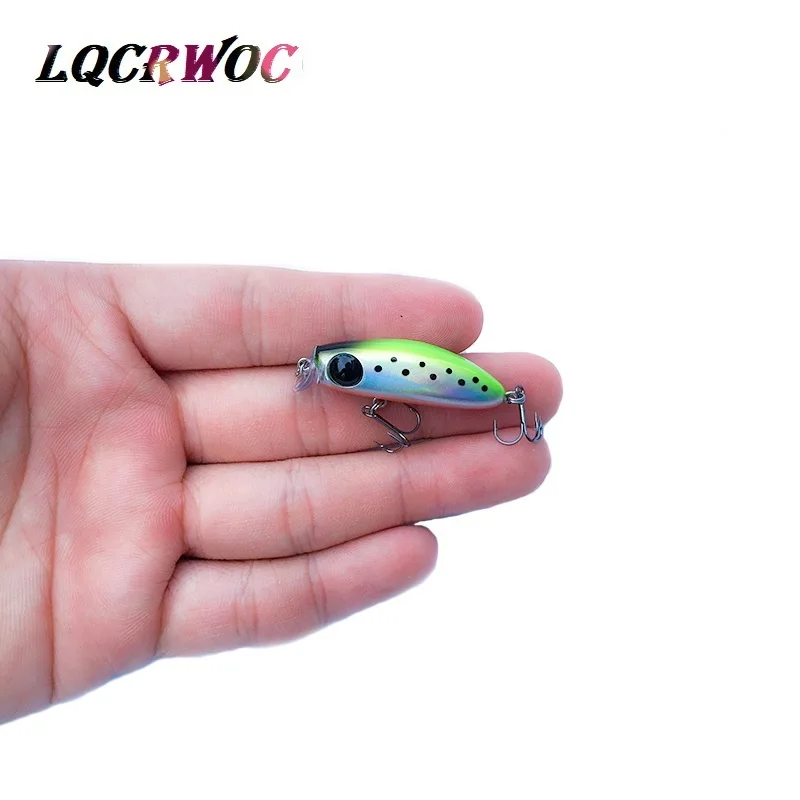 

35mm 2.7g Mini Minnow fishing lures small fish bass Stream trout lure crankbait pesca whopper plopper 35f japan fishing tackle