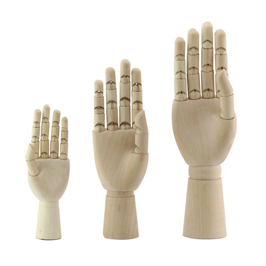 

18cm Sketching Drawing Hand Wooden Mannequin Hands Watch Rack Sculpture