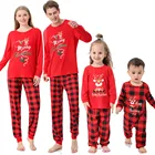 Семейная одинаковая Рождественская Пижама, одинаковые наряды для семьи, пижама для мальчиков, одежда для мамы и меня