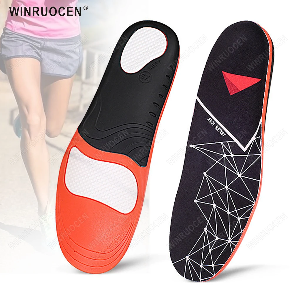 WINRUOCEN The best flat feet EVA Orthotic Sports Insole Arch Support Heel Cushion Insert Shoe X/O leg Pad breathable size 35-47