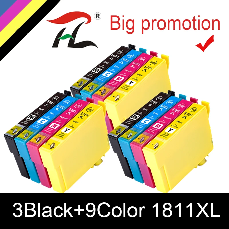 

Compatible Ink Cartridges For EPSON 18XL T1811 T1814 For Epson XP-412 XP-215 XP-315 XP-415 XP-212 XP-33 XP-225 XP-322 Printer