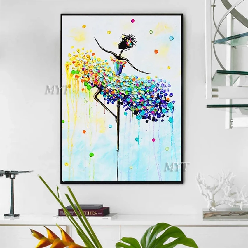 Настенные картины для гостиной картина маслом абстрактное искусство на холсте