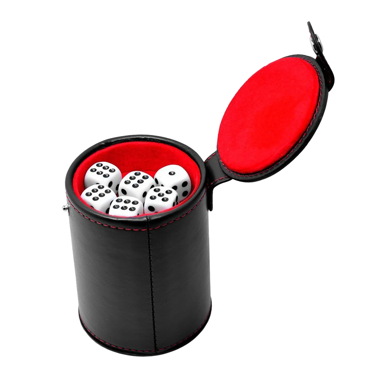 Черная искусственная кожа с 5 играми красная фланелевая подкладка для рук