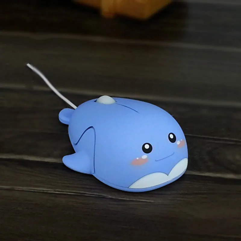 Cartoon Dolphin Wired Mouse 1600 DPI Gaming High Quality Computer for Business Office Laptop Pc Pink Girl | Компьютеры и офис