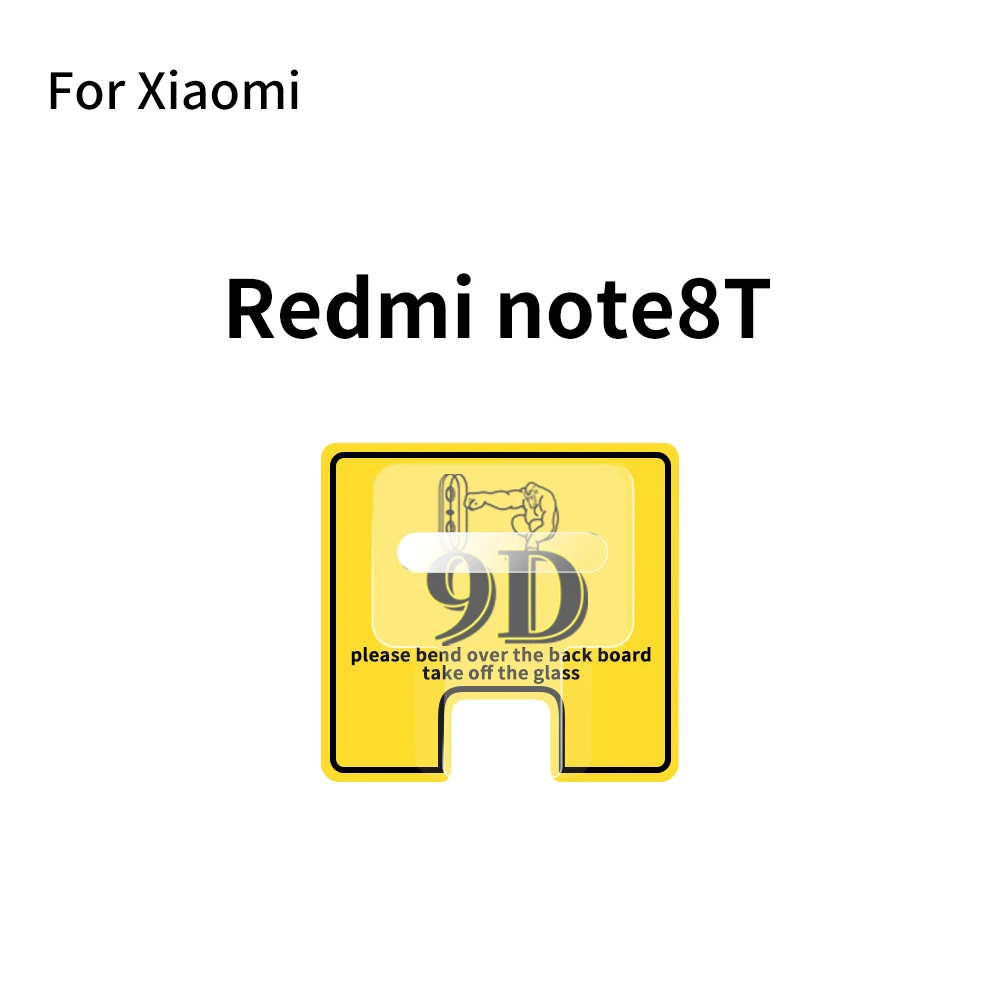 2Pcs 9D Back Camera Lens For Redmi Note 8T Tempered Glass Xiaomi Mi 8 Lite SE glass | Мобильные телефоны и аксессуары