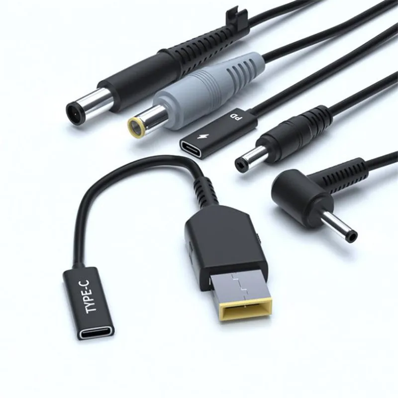 

Переходник для зарядного устройства lenovo PD с разъемом USB 3,1 типа C USB «Мама» на DC 7,9*5,0 мм 4,0*1,35 5,5*2,5 2,1 Sqaure «папа»