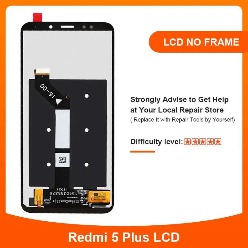 Original For Xiaomi Redmi 5 Plus LCD Display 5.99" TouchScreen Digitizer with Frame | Мобильные телефоны и аксессуары