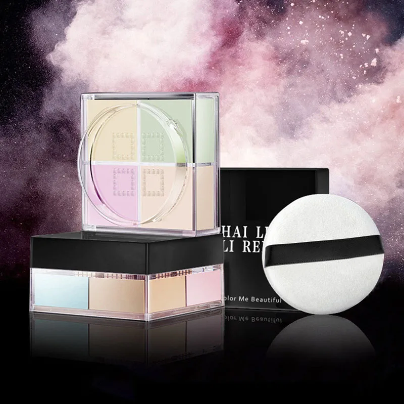 New Si Gong Ge Honey Powder Light Control Oil Powder Waterproof Concealer High Light Shimmer Whitening Makeup Cosmetic Set