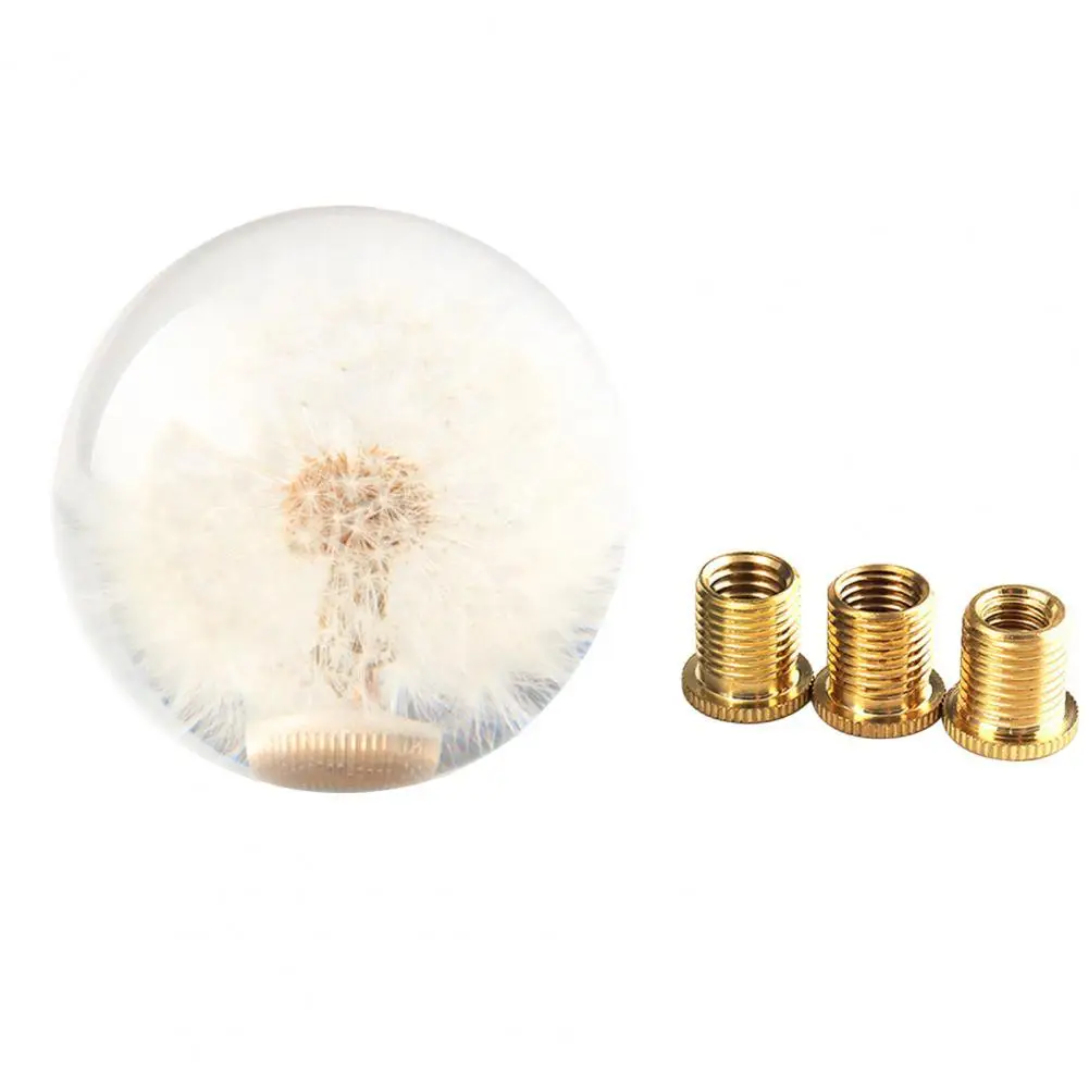 

80%HOT 1 Set Shift Knob Easy to Shift Dandelion Pattern Transparent Non-slip Shifter Gear Knob for Car