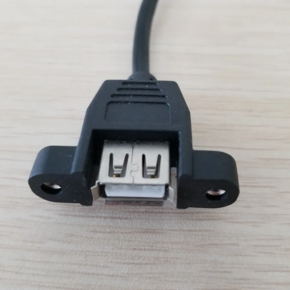50 см винтовой блокировочный панельный кронштейн USB 2 0 Тип A штекер гнездо