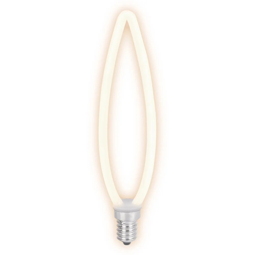 Лампа светодиодная Hiper THOMSON LED FILAMENT DECO CANDLE 4W 400Lm E14 2700K Frosted|Светодиодные лампы и