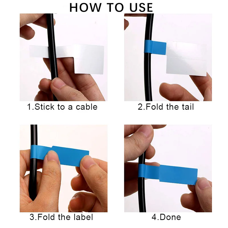 Самоклеящиеся органайзеры для кабелей 500 шт. водонепроницаемые маслостойкие