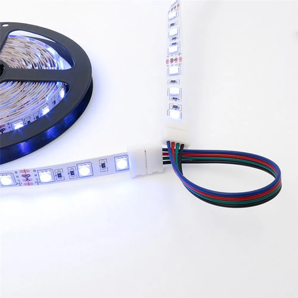 RGB 3528 5050 4Pin светодиодный светильник комплект ленточных соединителей PCB кабель PCB Зажим адаптер, предоставляет Большинство деталей для DIY