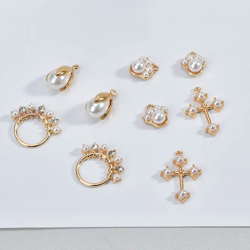 Серьги-подвески ручной работы с имитацией жемчуга | Украшения и аксессуары