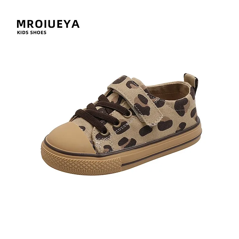 

Casual Shoe Leopard Print Canvas Shoes Sneakers Canvas Girl Children's Spring Shoes Children From 2 to 7 Years Biomecanics Kids