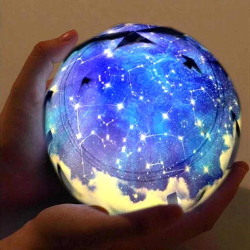 Constellation Звездное небо, Ночной светильник, волшебная звезда, луна, планета, прожекторная лампа, светодиодный, земная Вселенная, мигающий, декоративный светильник для спальни, рождественский подарок - Испускаемый цвет: Constellation