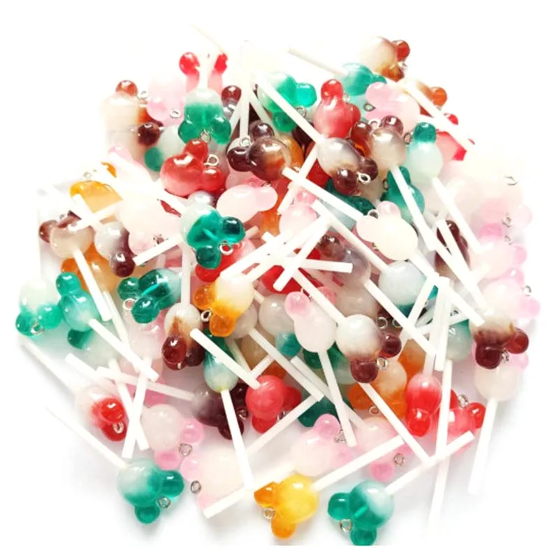 

100 шт. Подвески в виде мыши и леденцов, выбранные в случайном порядке R005