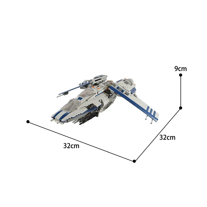 

MOC Star Destroyer Fighter Resistance BAAT Airplane Building Blocks Star Space Ship Model Military Aircraft Bricks Boys Toys