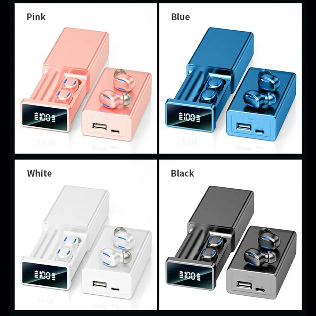 

Bluetooth Wireless Earphones Fingerprint Touch Stereo Earbuds Waterproof Music Earphones Mic Noise Cancelling Gaming Headset