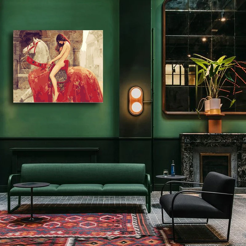 

DIY colorings pictures by numbers with colors Leofric, Earl of Mercia picture drawing painting by numbers framed Home