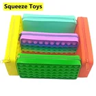 Новинка, 20 см чехол-карандаш с пузырьками, создай фантазию, игрушки для снятия стресса, Детский обучающий чехол-карандаш, игрушка-сжималка