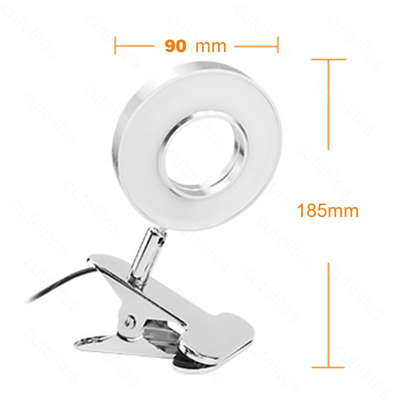 Светодиодная настольная лампа с зажимом приглушаемый светильник для чтения Уход