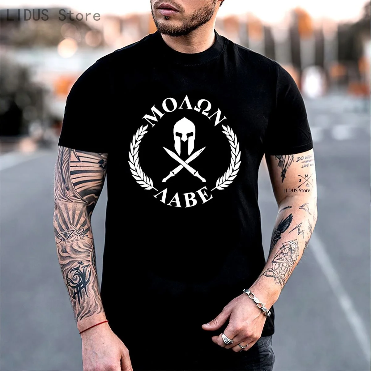 

MOLON LABE T-SHIRT COME AND TAKE THEM! American Veteran 2nd Amendment Guns Ammo