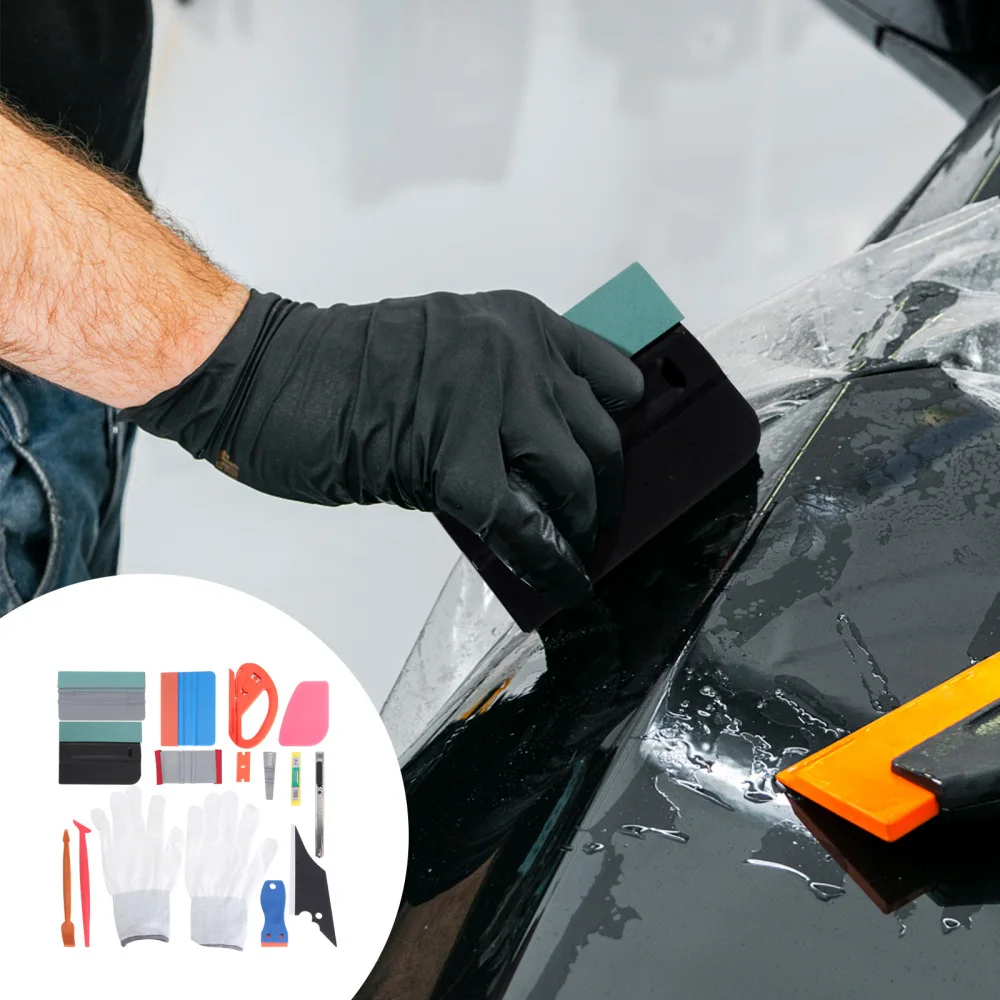 

15pcs/Set Car Film Stickers Tool Vinyl Window Tint Tool Kit Auto Scraper Squeegee Film Cutter
