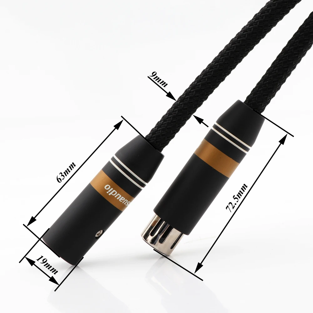 Сбалансированный соединительный кабель Monosaudio A202X XLR с посеребренным штекером