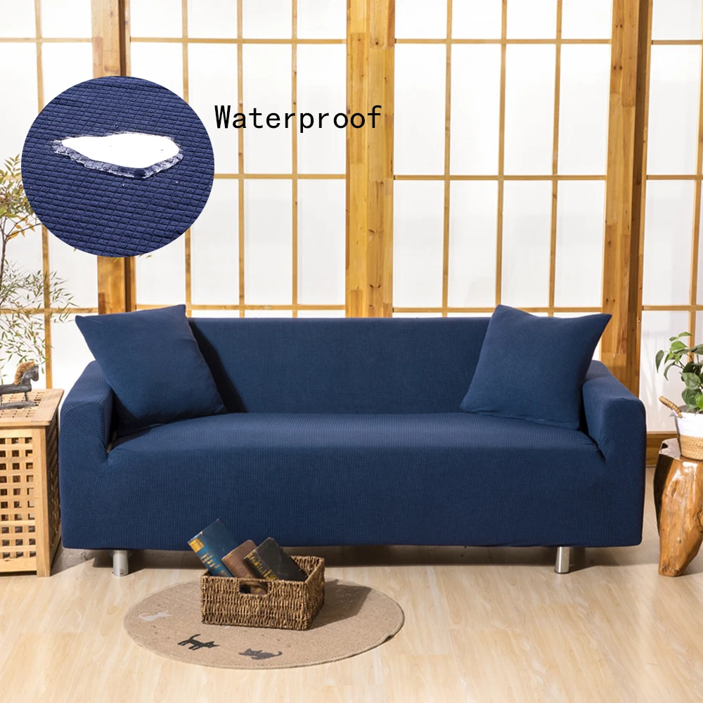 Водонепроницаемый однотонные Цвет чехлы для диванов спандекс европейских и