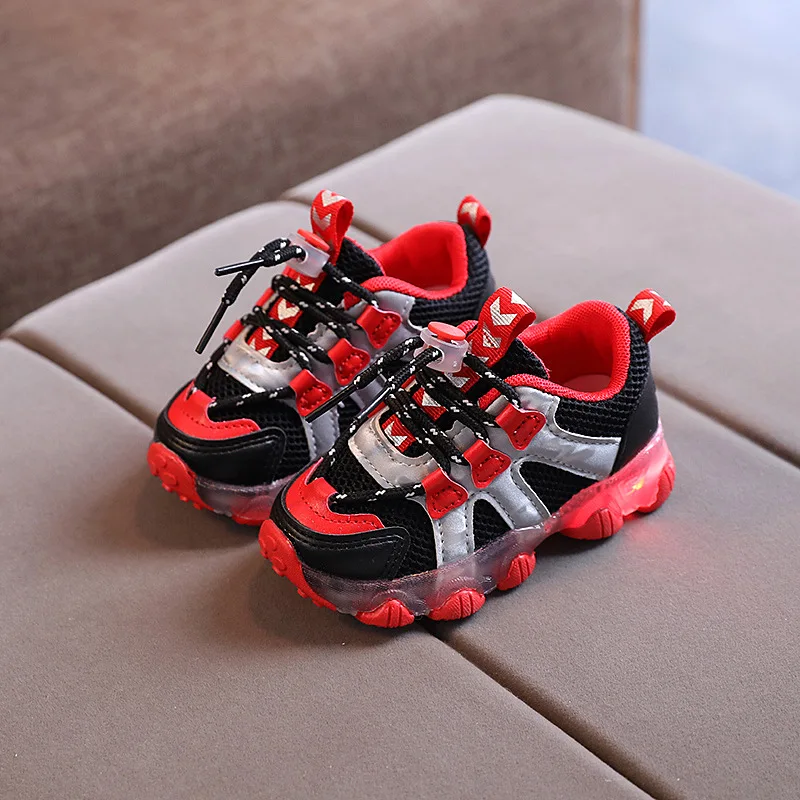 

Kids Boys Baby Toddler 2021 Sport Shoes LED for Girls Sneakers Baby Children Shoes with Light Luminous Shining Casual Sneakers