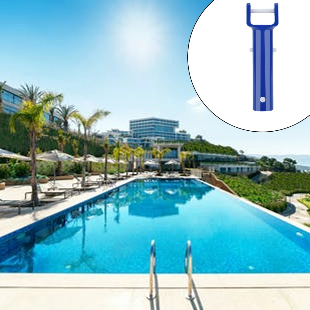 

Pool Accessories V Head Handle Brush Piscina Tools Swimming Pool V Clip Head Handle Replacement Accessory Plastic Blue 2PCS