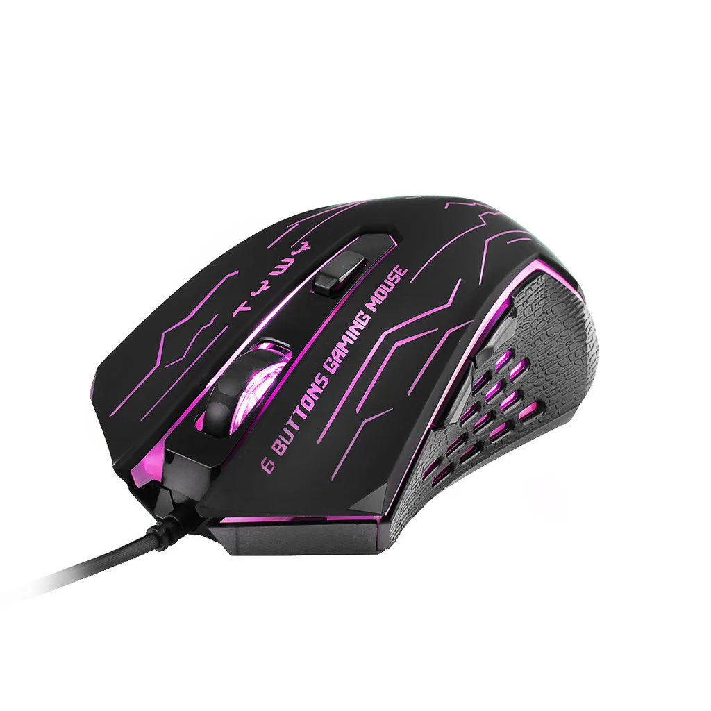 

G820 Wired Gaming Mouse 6 Button Backlight Color LED Computer Mice Gamer Mouse Optical Ergonomic Design Mice For PC Laptop