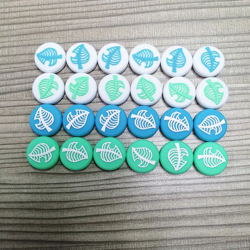 2 шт. съемные силиконовые аналоговые кнопки в виде листьев для большого пальца